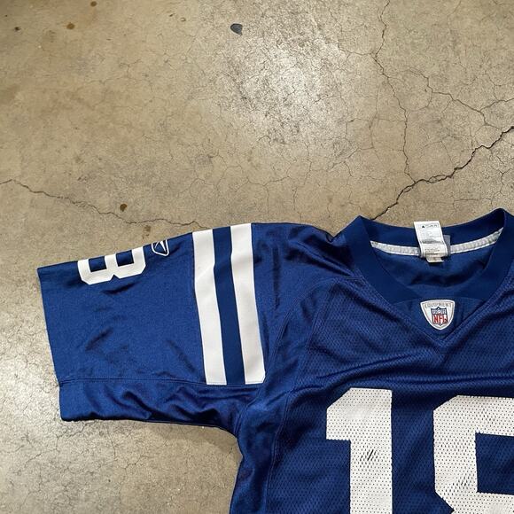 Reebok On Field Peyton Manning NFL Jersey Mens S Blue Indianapolis Colts - Picture 6 of 8